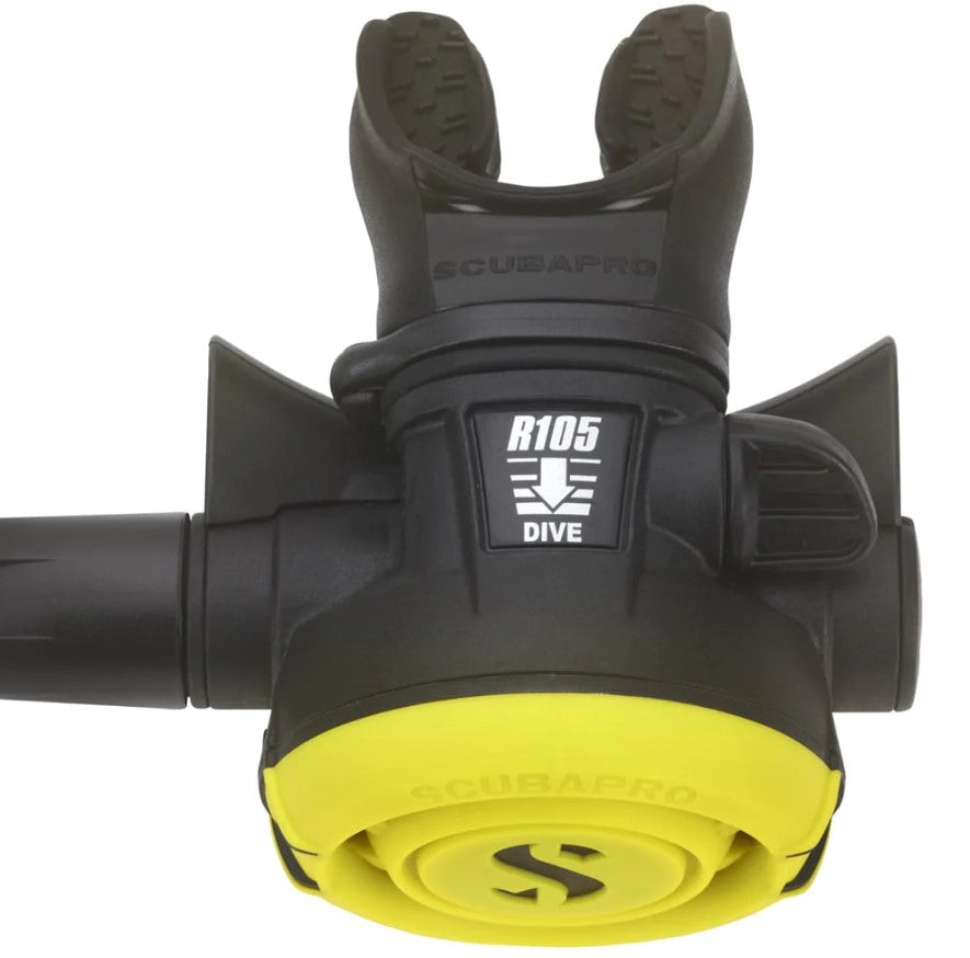 R105 Octopus Secondo Stadio con Frusta Gialla 100cm