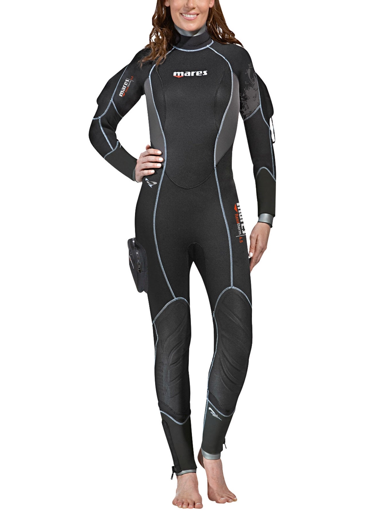 Muta-Semistagna Donna 6.5mm New Flexa Therm con Zip a Polsi e Caviglie e Cappuccio Separato in Dotazione