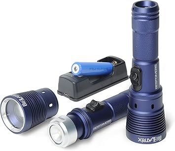 Bellatrix Up 1300 lumen Lampada Subacquea a Ampiezza Fascio Luminoso Regolabile da 13 a 140 gradi